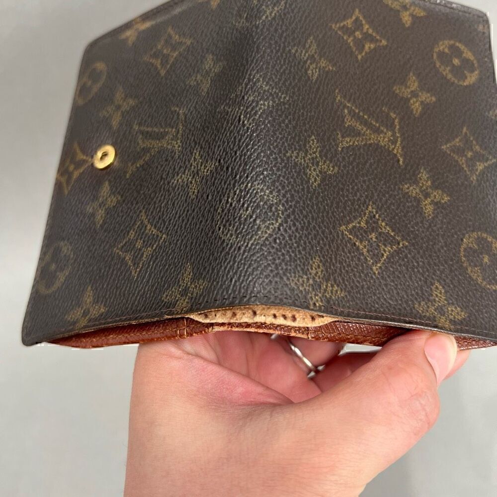 Louis Vuitton Vintage Monogram Bifold Wallet Kisslock Old Money Dark Academia - Picture 8 of 16